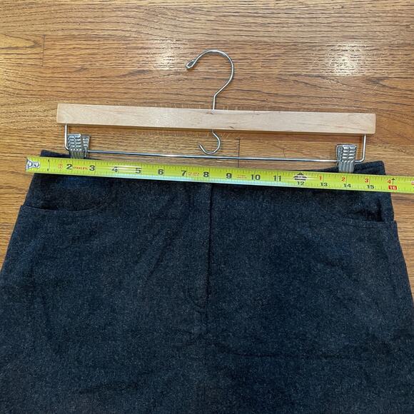 American Eagle Wool Blend Mini Skirt Sz 8 Dark Gray Lined Pockets EUC - Picture 6 of 9